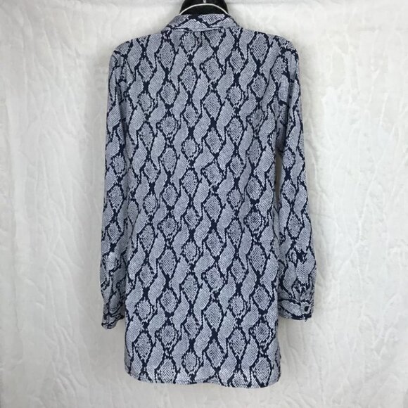 MICHAEL Kors  Snake Print Zip Up Shirt Size XS - Picture 5 of 7